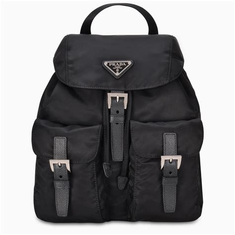 prada backpack large size|Prada nylon backpack large.